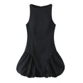 Fashionable and versatile wide swing short sleeveless dress for women