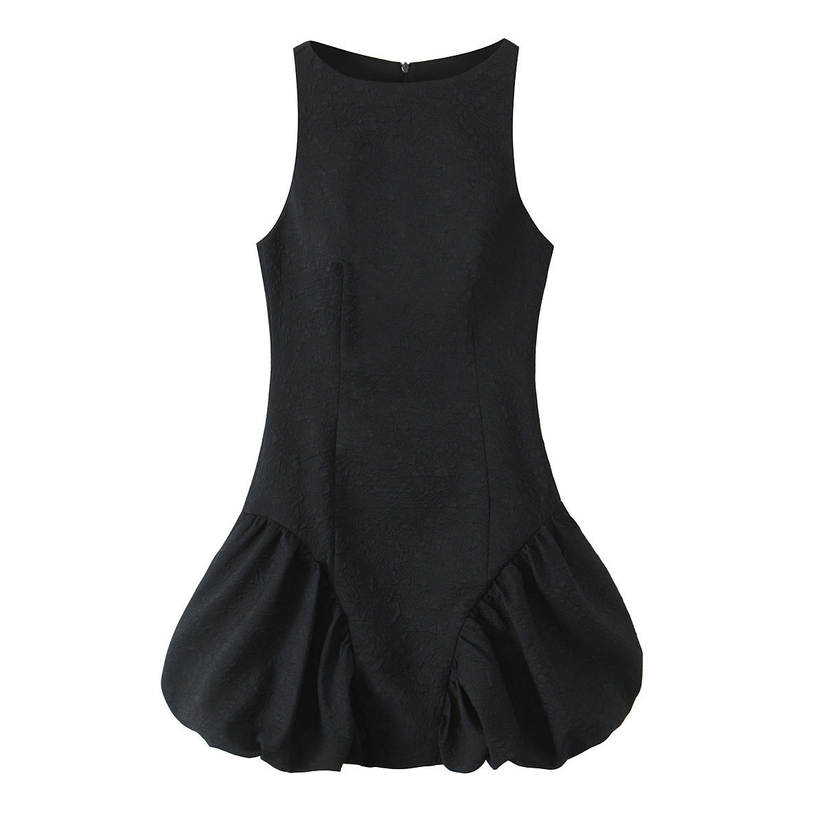 Fashionable and versatile wide swing short sleeveless dress for women