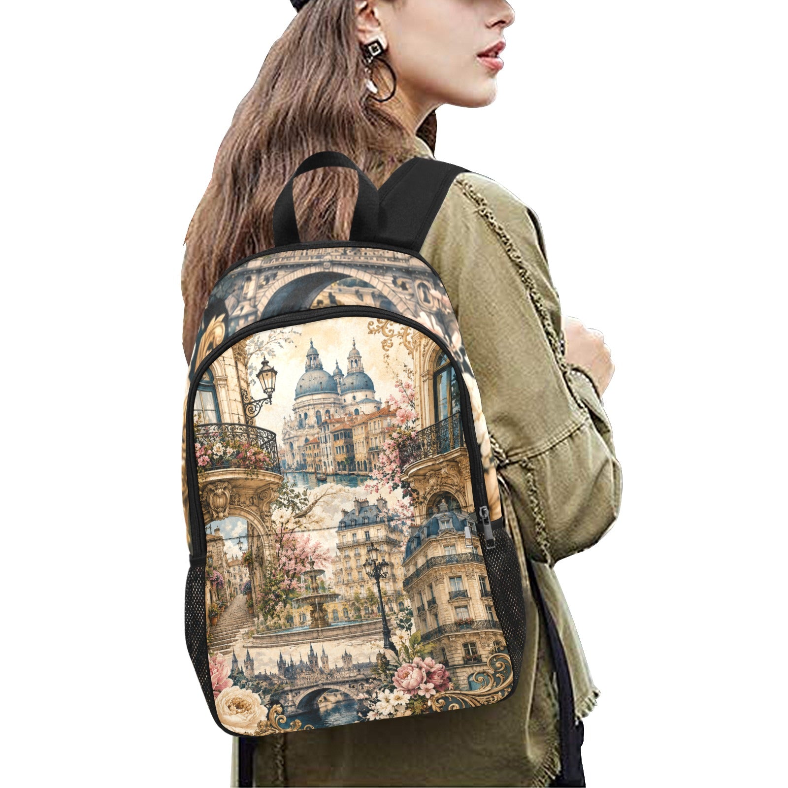 Fabric Backpac Paris Streets