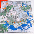 Four Seasons Versatile Handmade Curled Jungle Garden Women's Decorative Shawl Large Square Scarf in Stock Scarves