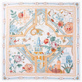 Architectural Rose, Female Literary and Artistic Style, Tourism Shawl, Square Scarf