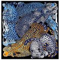 Animal Leopard Women's Twill Decoration Sun Protection Shawl Large Square Scarf Scarf