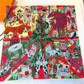 Animal Kingdom Women's Twill Scarf Shawl Gifts Scarf