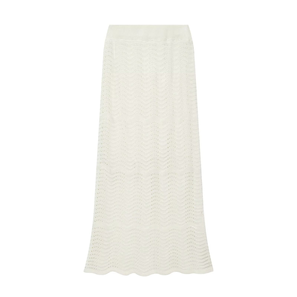 Elegant knitted long sleeved+skirt set