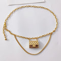 Fashion Tassel Gold Chain Belts For Women High Quaity Luxury Ear Phone Small Bag Metal Belt Adjustable Long Waistband Mini