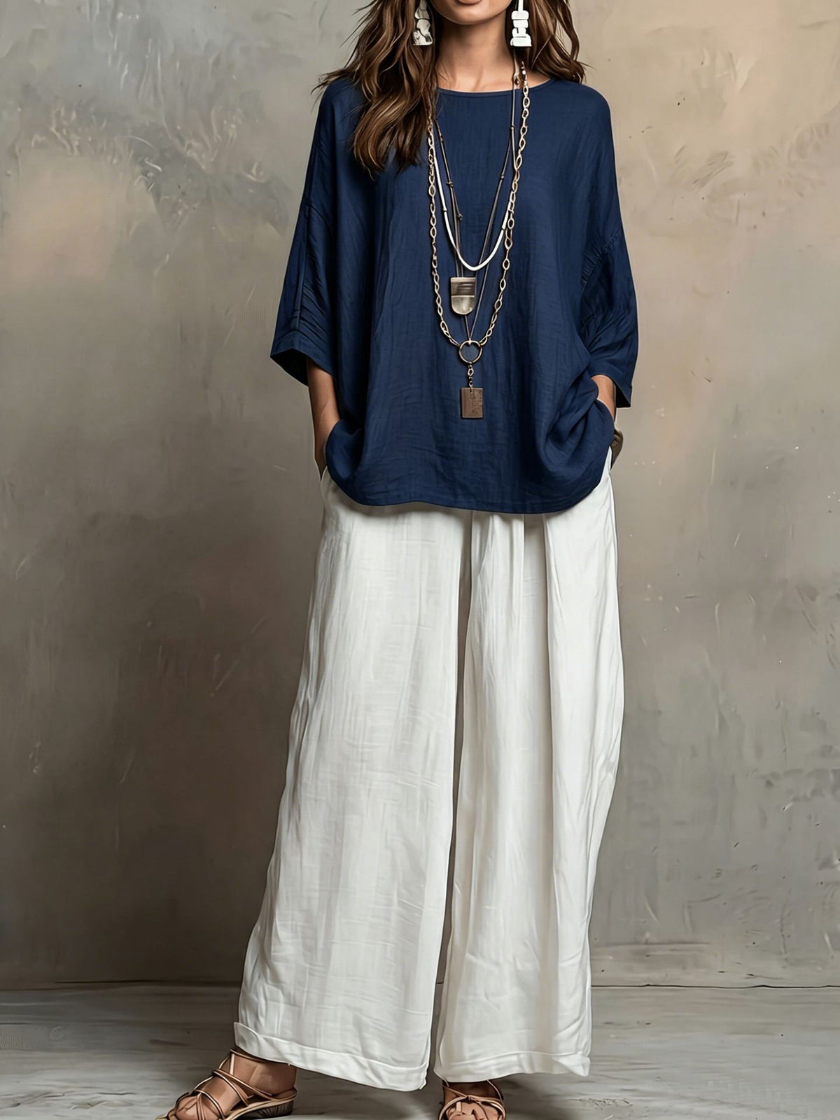 Bohemian Style Loose Elegant Set for Women Casual Vacation Outfit