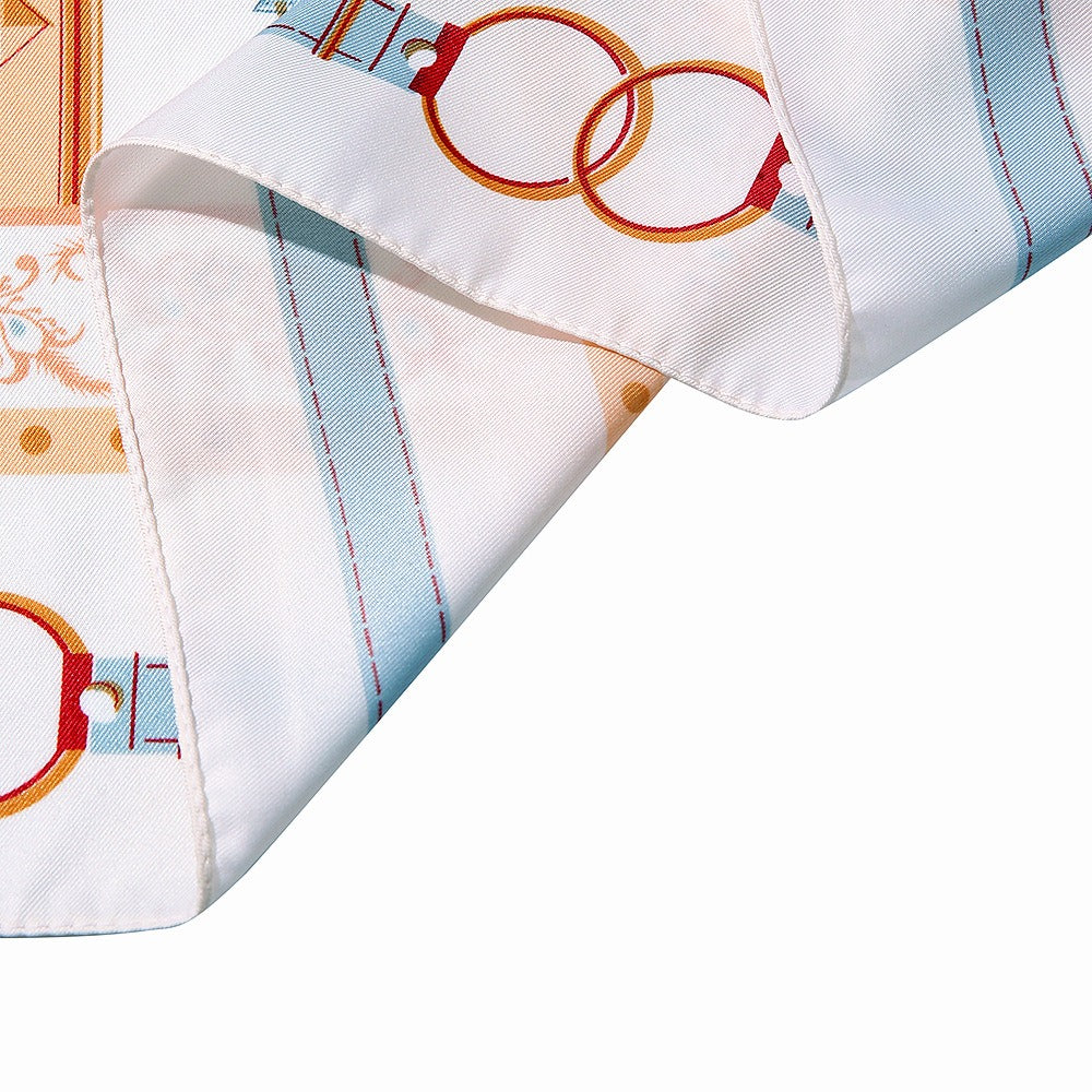 Architectural Rose, Female Literary and Artistic Style, Tourism Shawl, Square Scarf