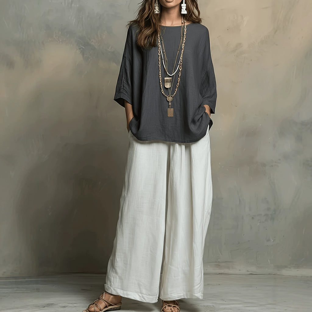 Bohemian Style Loose Elegant Set for Women Casual Vacation Outfit