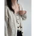 Vintage Embroidered Knit Cardigan + Sleeveless Tank Top Women's Two-Piece Set