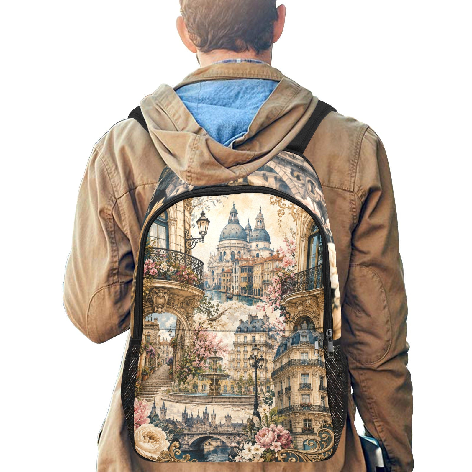 Fabric Backpac Paris Streets