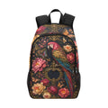 Fabric Backpack with Floral Print