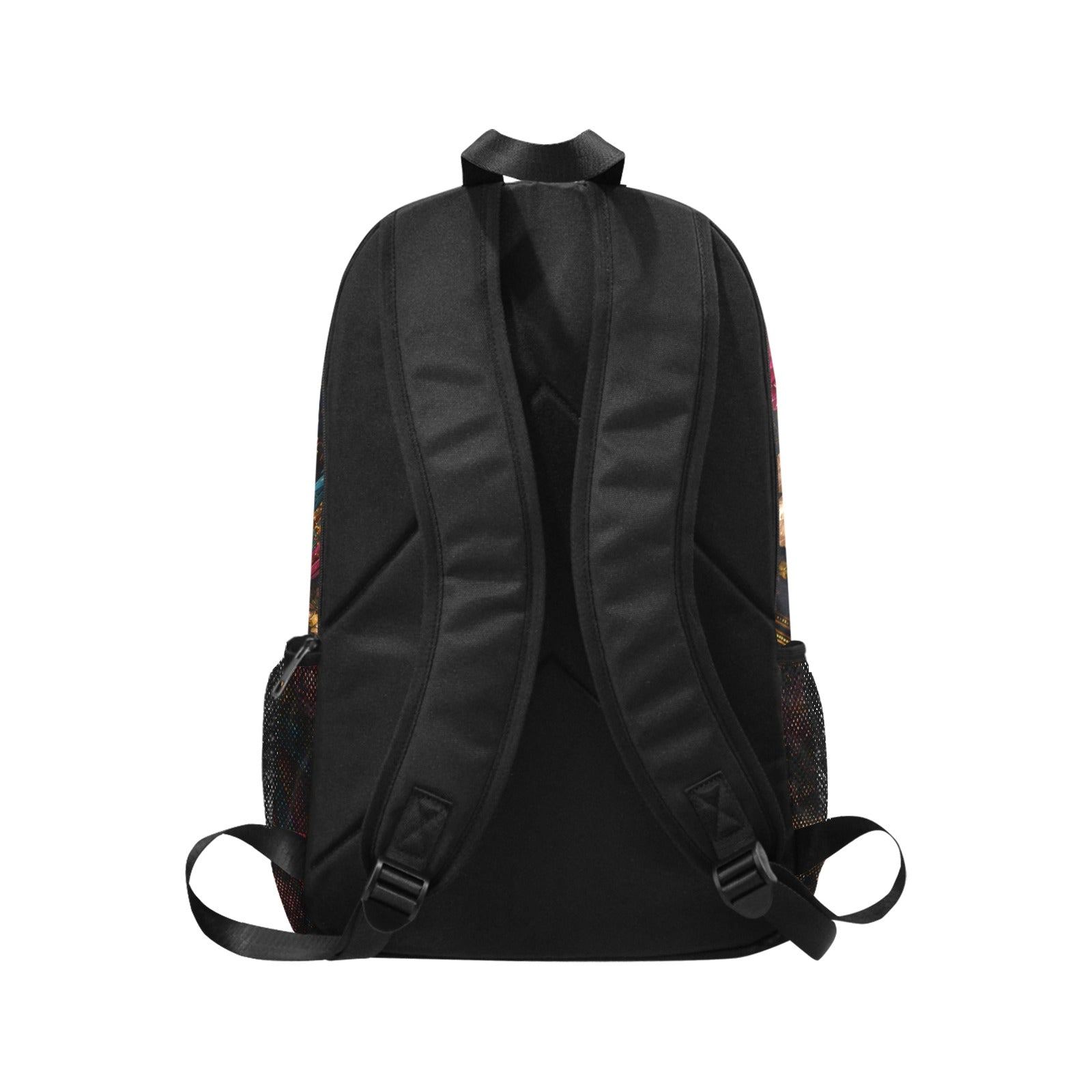 Fabric Backpack with Floral Print
